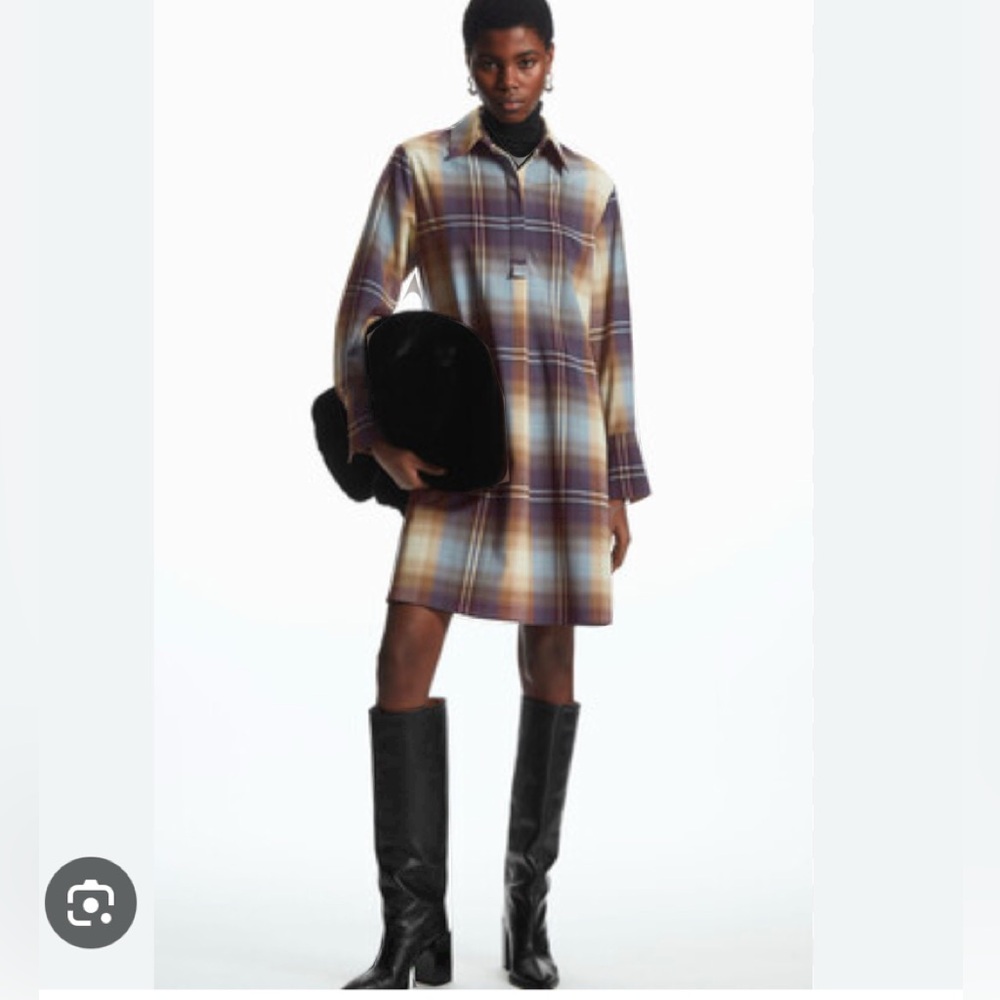 COS plaid dress